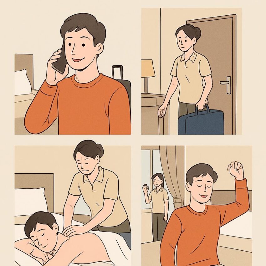 출장마사지 란 무엇인가 설명하는 이미지